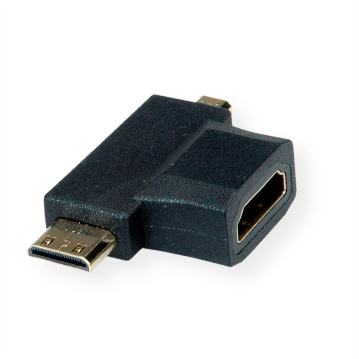 VALUE HDMI T-Adapter HDMI  - HDMI Mini + HDMI Micro