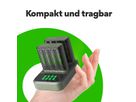 GP Batteries USB-Ladegerät GP M451, inkl. 8 x ReCyko AA 2600 mAh & USB Dock