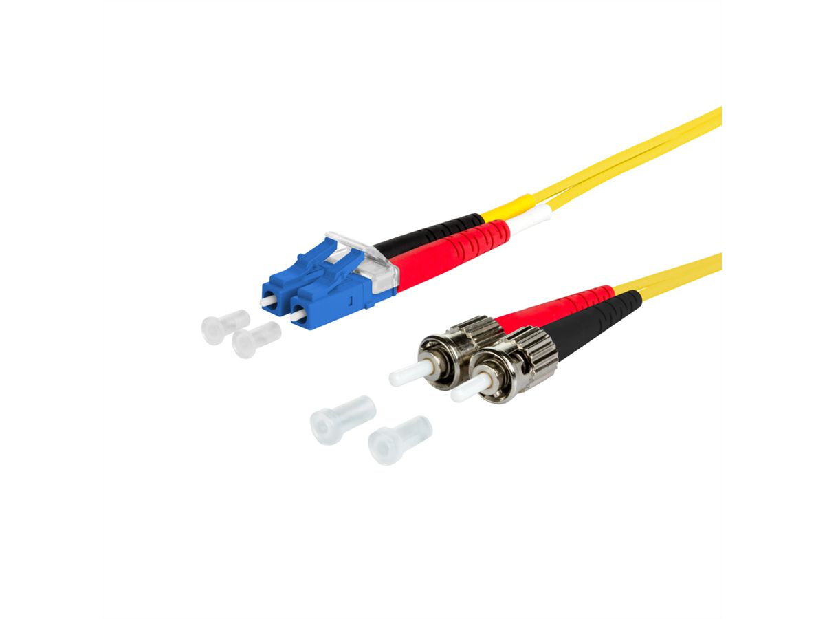 METZ CONNECT OpDAT Patchkabel, LC-D/2xST OS2, 1 m