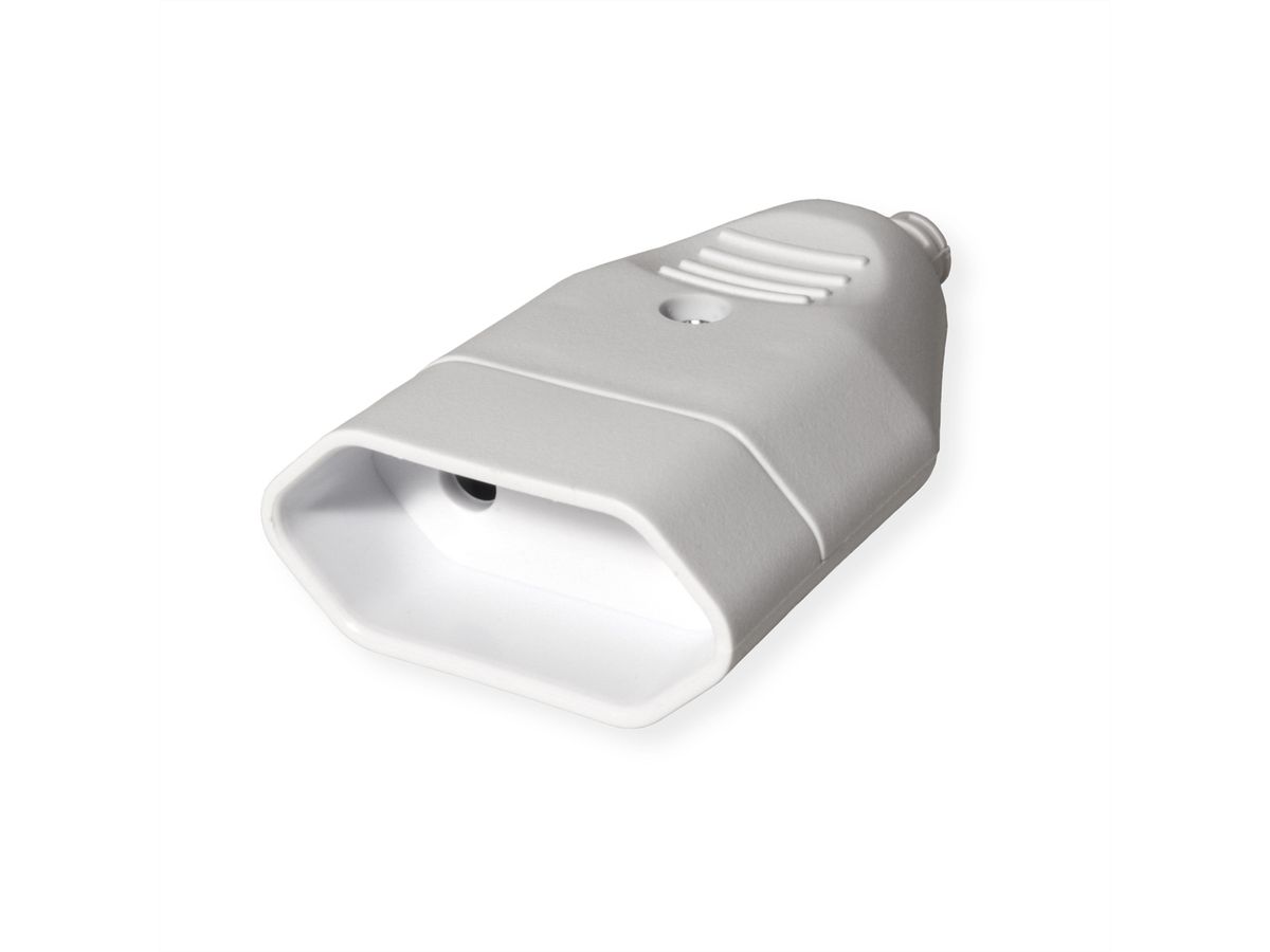 BACHMANN Prise femelle plate Euro 2,5A/250VAC, blanc