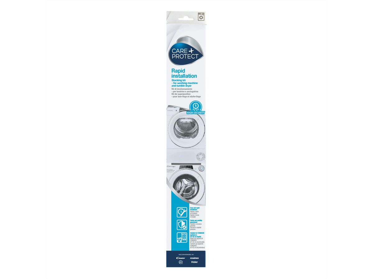 Care+ Protect Kit d'empilage pour Slim, Lave-linge et sèche-linge (40 - 47cm de profondeur)