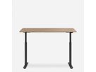 WRK21 Schreibtisch Smart 180 x 80 cm, Höhenverstellbar, Kendal Eiche / Schwarz