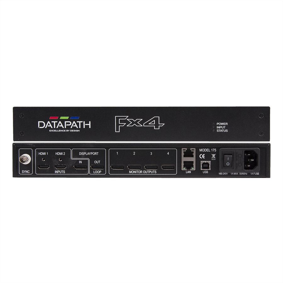 **DEMO**Datapath Fx4/H Display-Controller, HDCP und Durchschleifung-HDMI-Ausgänge