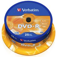 Verbatim DVD-R Spindle 4.7GB 16x 25 Pack