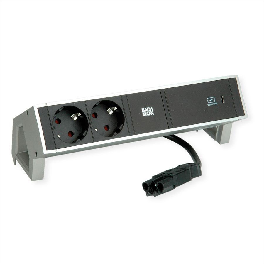 BACHMANN DESK2 2x contact de protection USB C