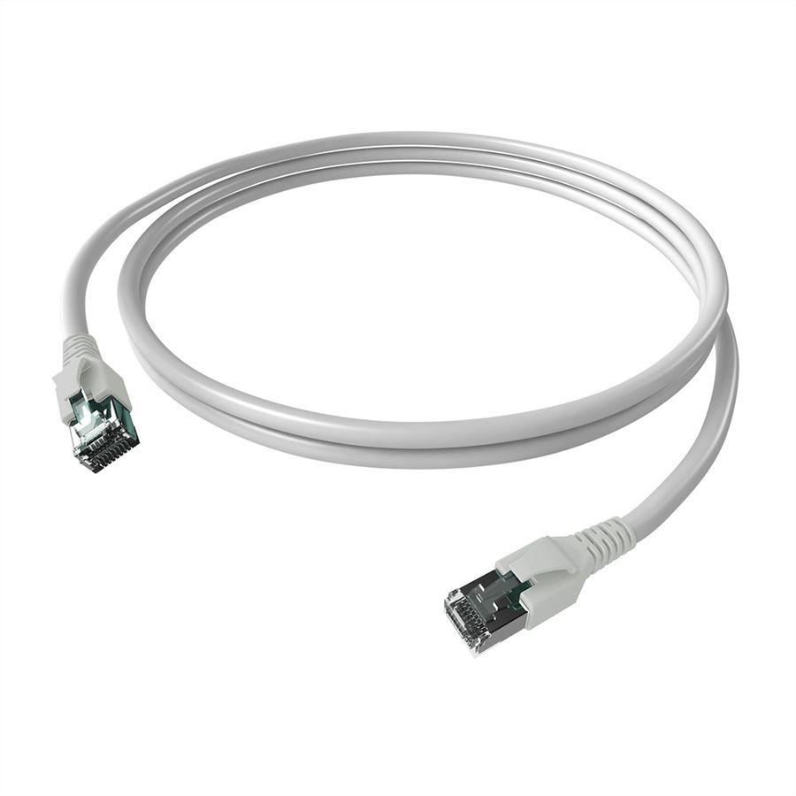 EasyLan FlexBoot Cordon Cat.6A, S/FTP, blanc, 0,5 m