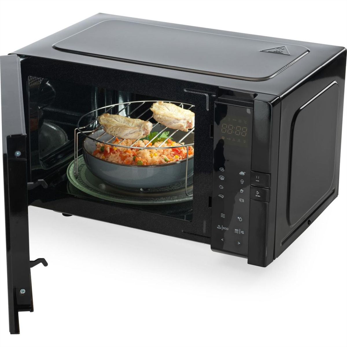Hisense Mikrowelle H25MOBS4HGI, mit Grill, 25L, schwarz