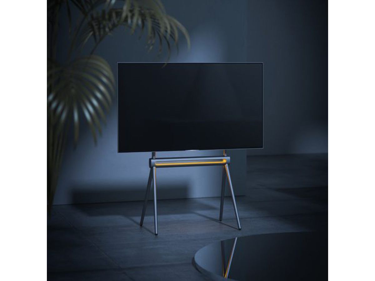 Hagor Elia Studio Shine Grey, freistehendes Standsystem, schwarz / grau