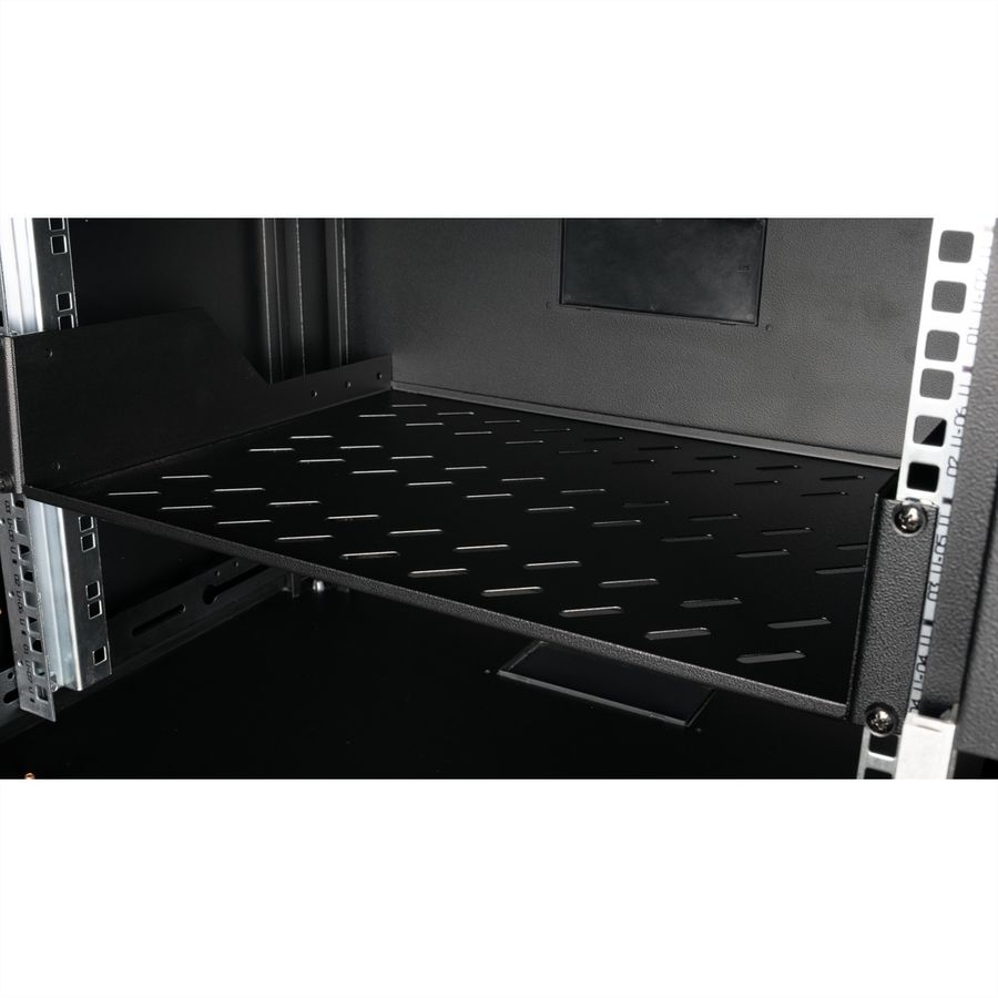 ROLINE 19-Zoll Fachboden 2 HE 350 T, 25kg Tragkraft schwarz