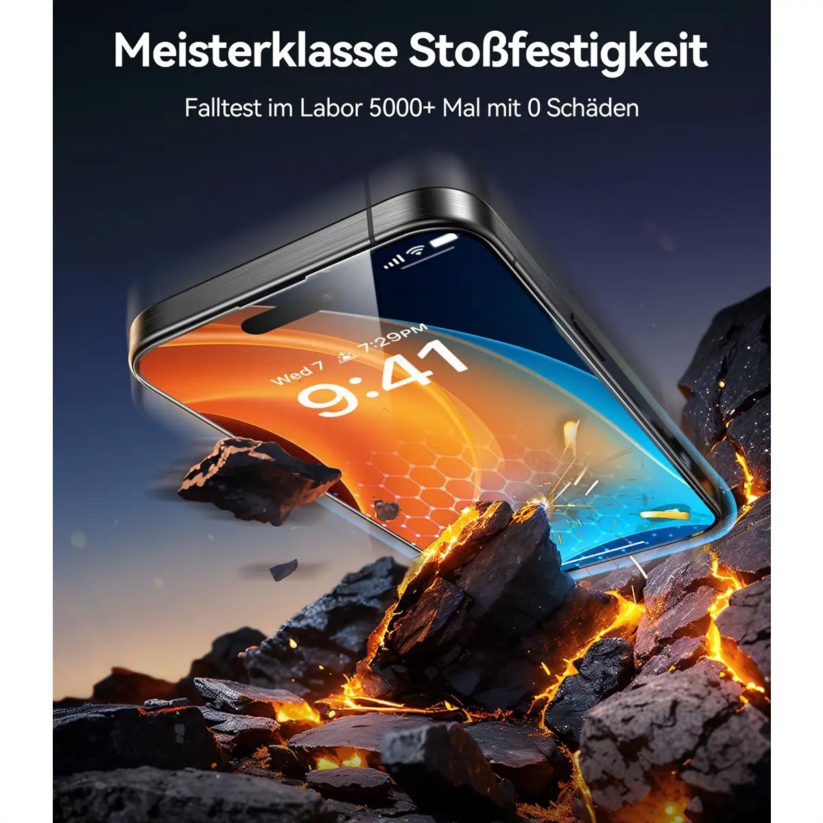 Torras Displayschutz Install Master, iPhone 16 Pro Max, transparent