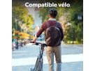 Dispositif de localisation T’nB pour vélos et scooters, Noir/Rouge