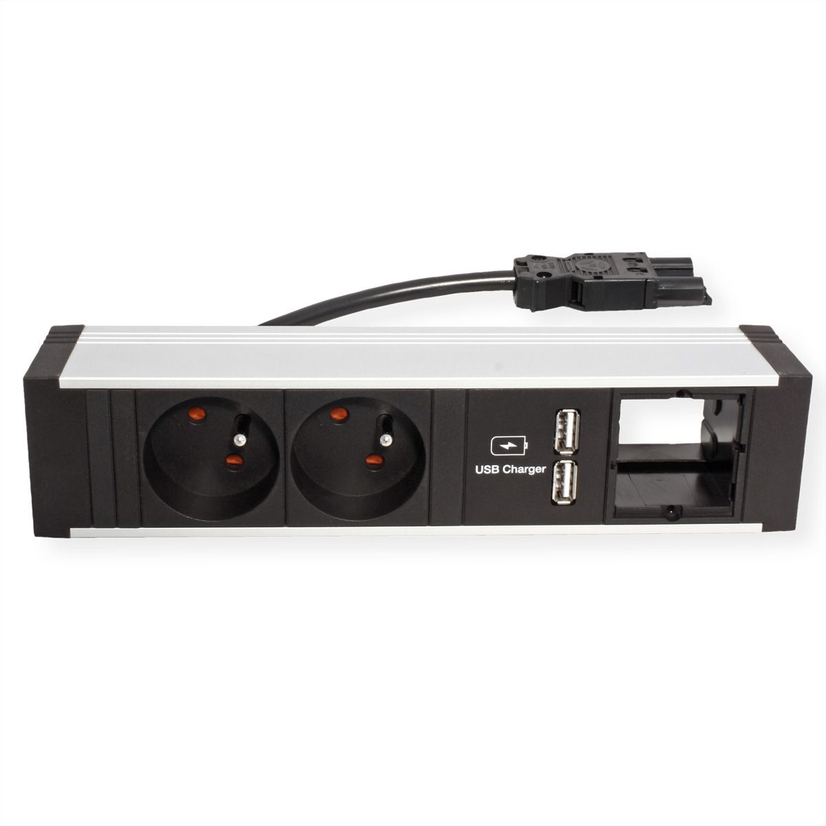 BACHMANN CONEO SET 2xUTE 1xUSB Charger 1xCM 0,2m GST18 weissaluminium
