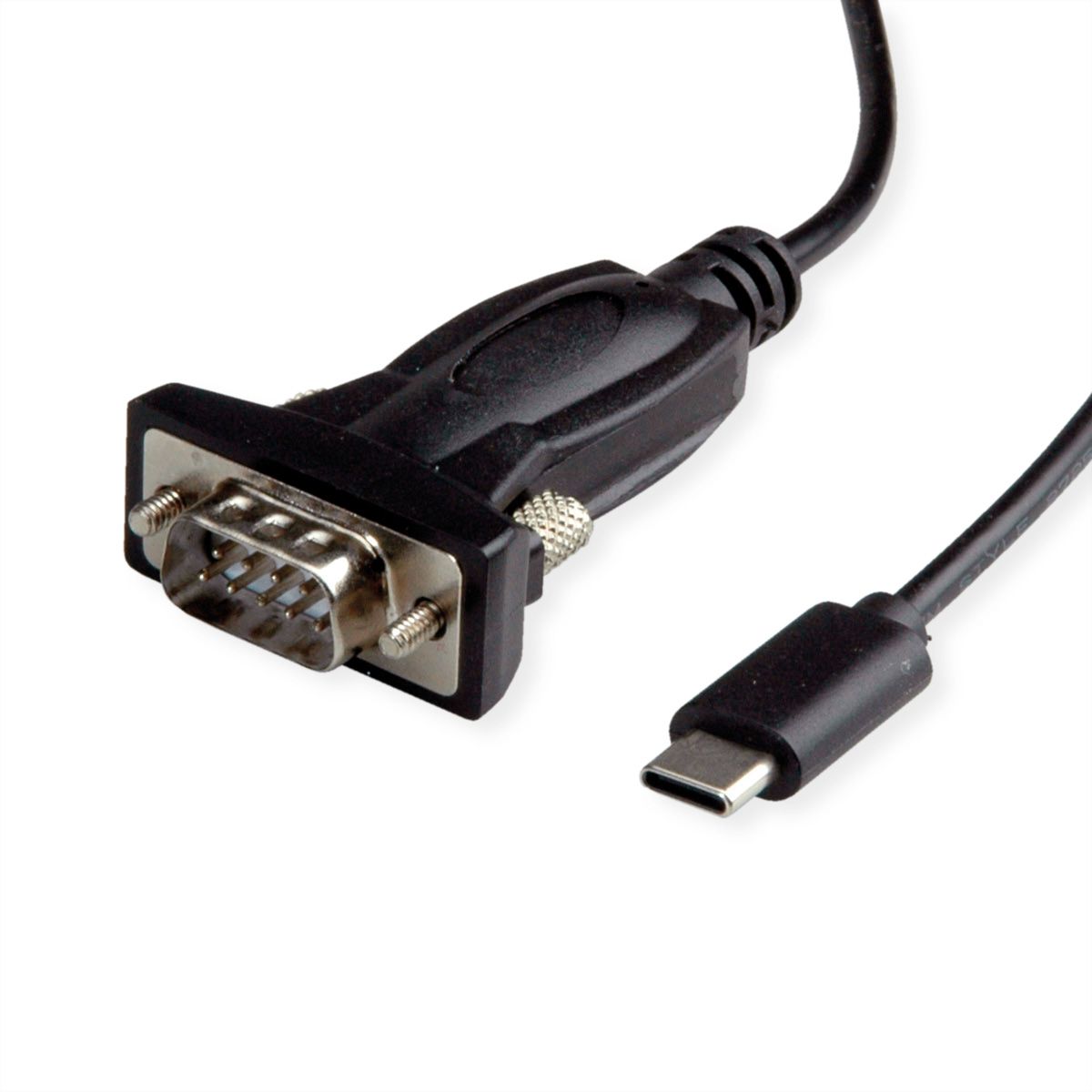 VALUE Convertisseur USB / Série, Type C - RS232, noir, 1,8 m
