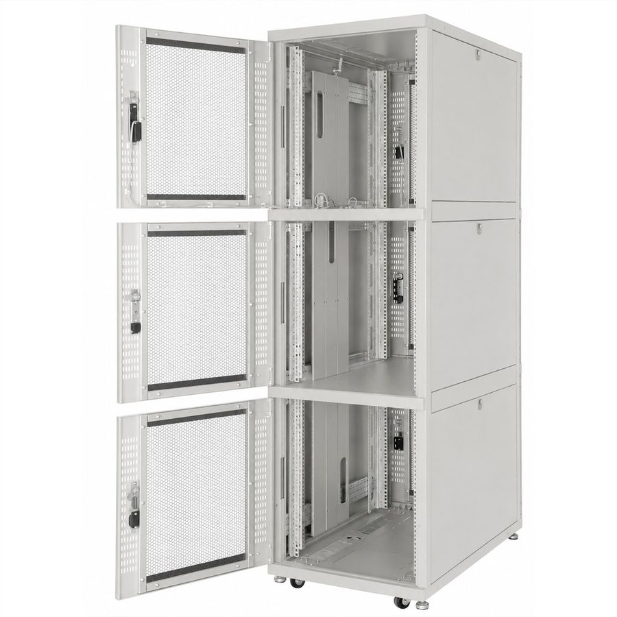 ROLINE Colocation-Schrank 45HE 800x1000mm, 3-Fächer, grau