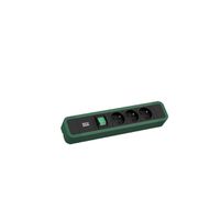BACHMANN PRIMO 2 3xUTE 1xinterrupteur 2,0m CEE7/7 RAL6028