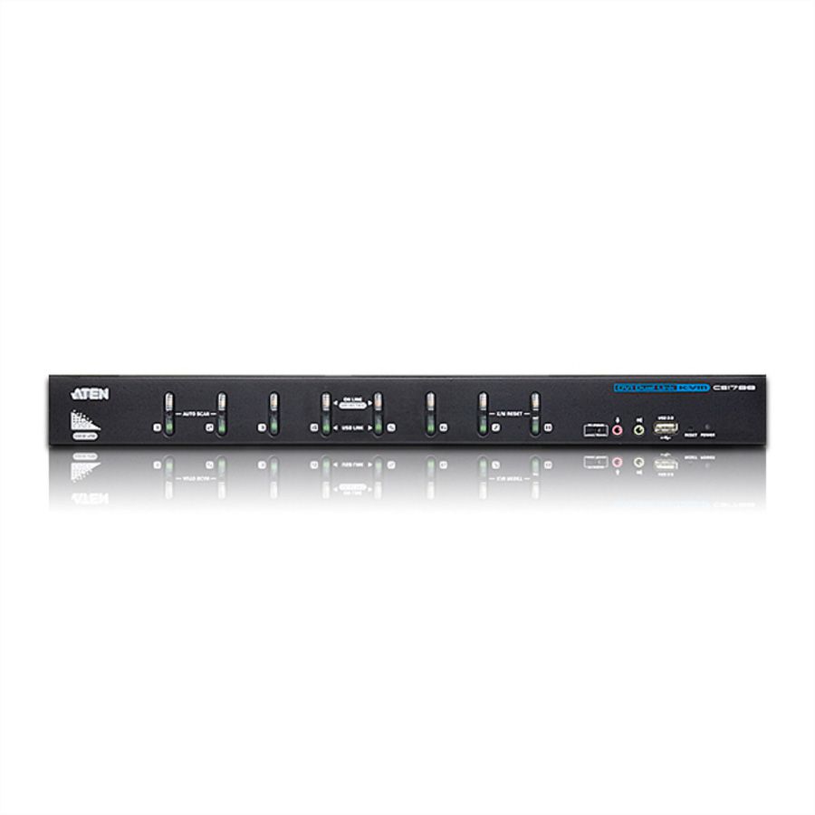 ATEN CS1788 Switch KVM Dual-Link DVI, USB, Audio, 8 ports