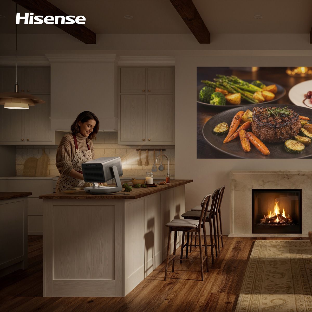 Hisense Laser Beamer C3 Ultra, 65"-300", 4000AL, 4K RGB Triple-Laser