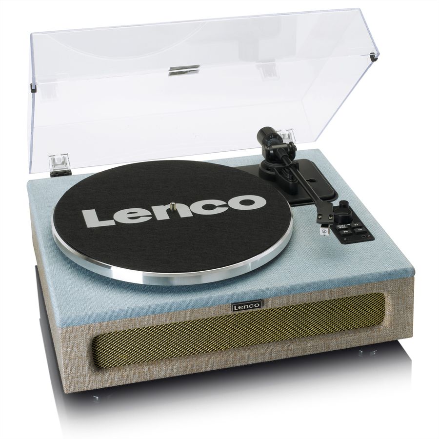 Platine vinyle Lenco LS-440, Bleu/beige