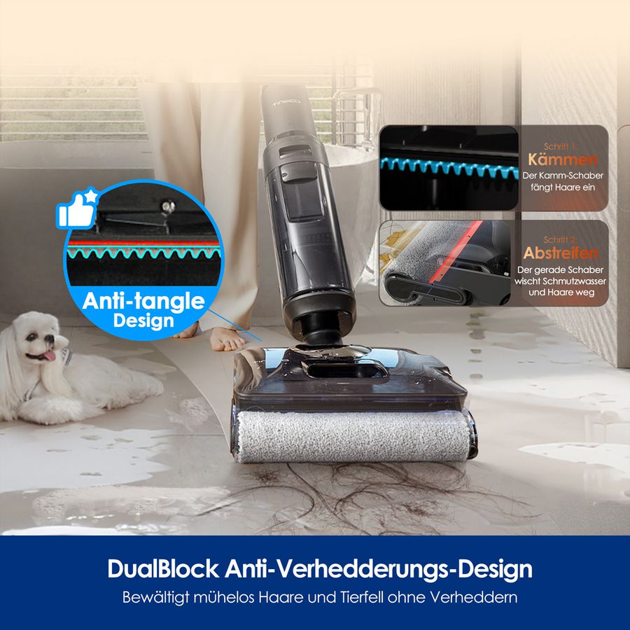 Tineco FLOOR ONE S7 Extensible Vapeur Plus, Aspirateur laveur