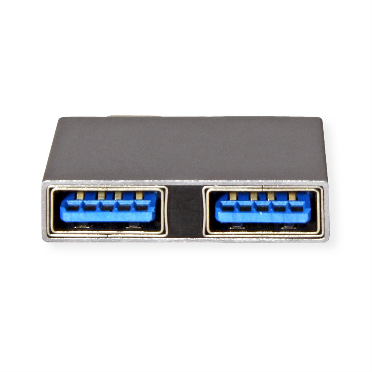 ROLINE Adaptateur USB 3.2 Gen 2, 2x USB Type C - 2x USB Type A,  M/F, argent