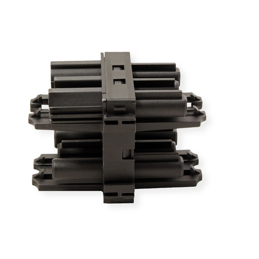 BACHMANN Bloc de distribution WIELAND GST18 1xIn/3xOut avec pattes de blocage, noir