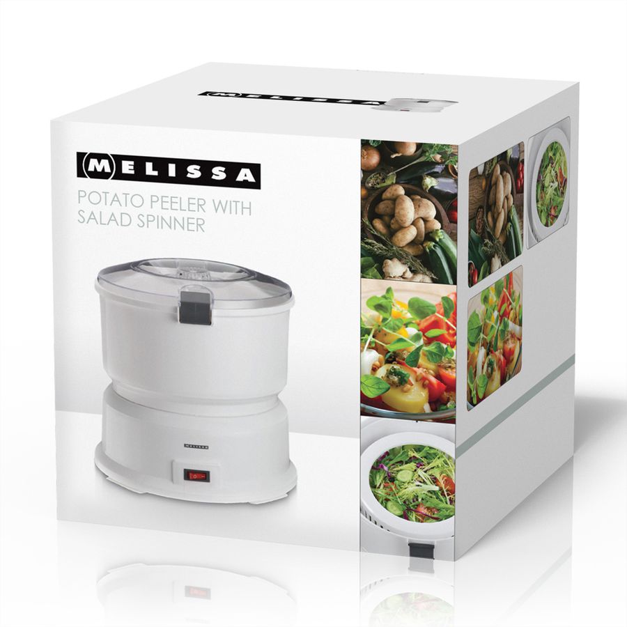 Melissa Kartoffelschäler 16220008, weiss, inkl. Salatschleuder, 85W
