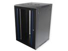 VALUE 19-Zoll Wandgehäuse 18HE, 600x600mm schwarz, Bausatz