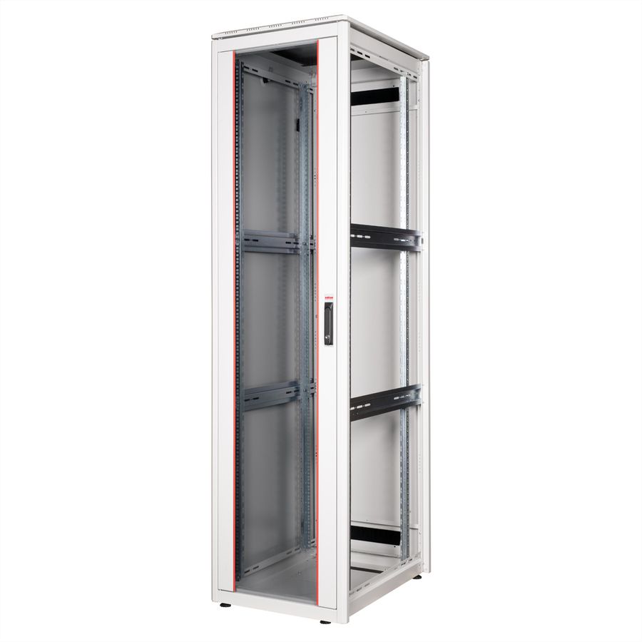 ROLINE 19-Zoll Netzwerkschrank Pro 47 HE, 600x800 BxT Glastür grau