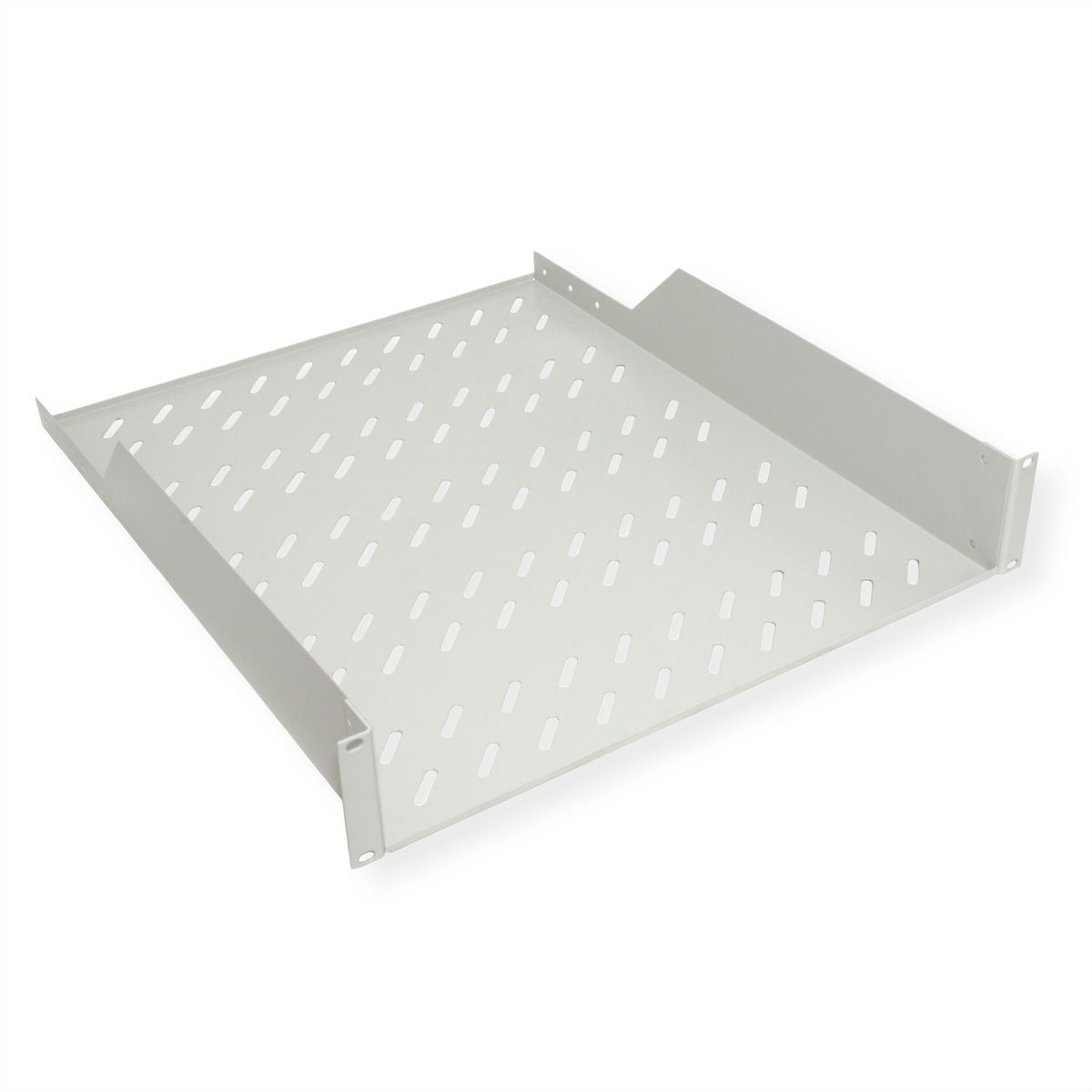 ROLINE 19-Zoll Fachboden 2 HE 550 T, 25kg Tragkraft grau