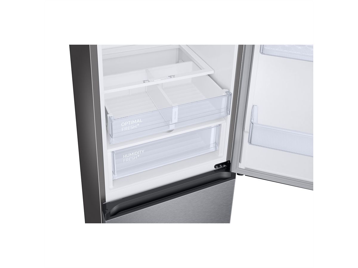 Samsung Kühl-Gefrierkombination RB7300 , 344l, D, WiFi, Silber mit Griffmulde