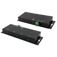 EXSYS EX-1234HMVS Hub USB 3.2 Gen2 à 4 ports, avec 2x USB-C et 2x USB-A