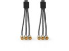 Nedis CROLINE Câble 3,5mm / 2x RCA M, 2 m