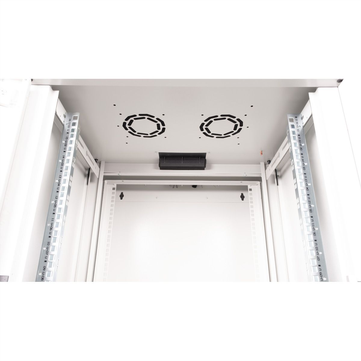 ROLINE 19-Zoll Wandgehäuse Pro 16 HE, 600x600 BxT zweiteilig schwenkbar grau