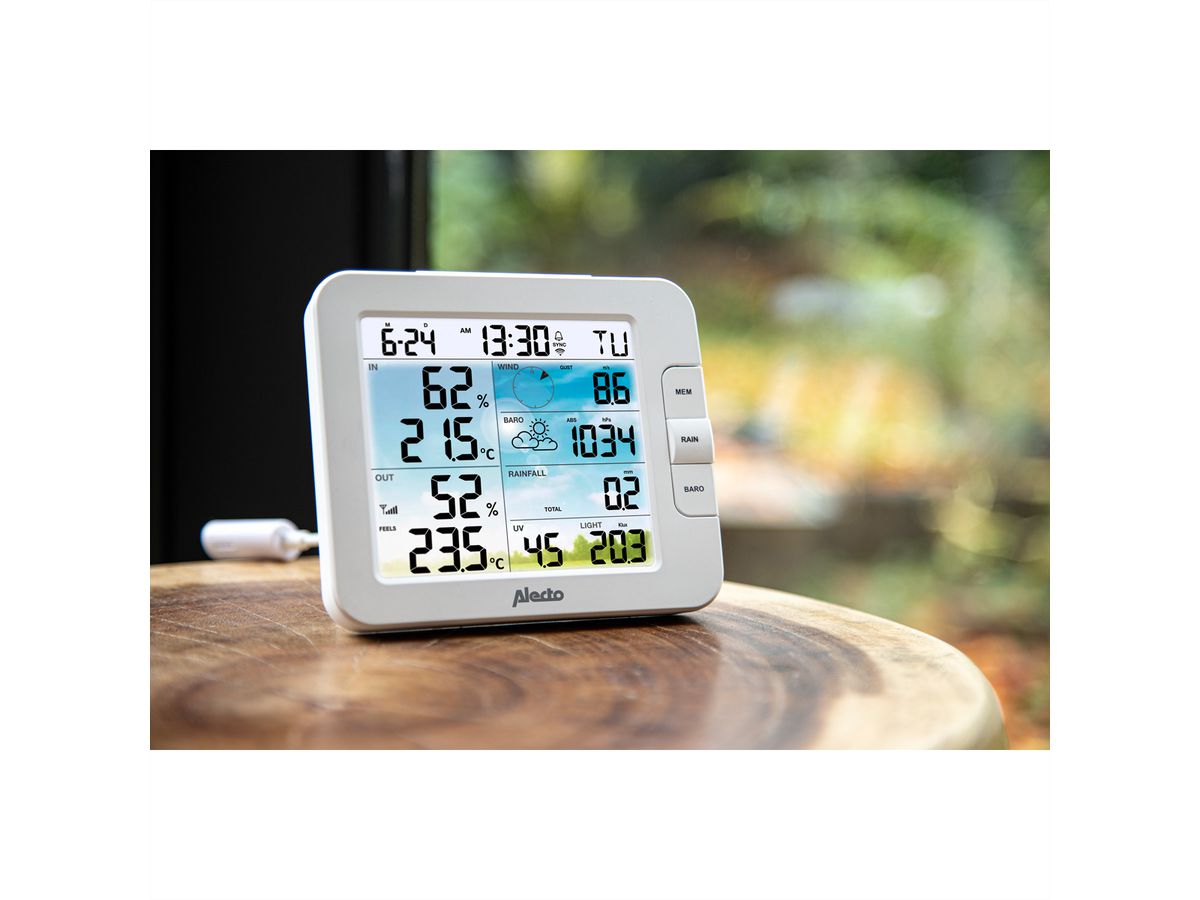 Alecto Station météo WS5400 8 en 1 WIFI avec application