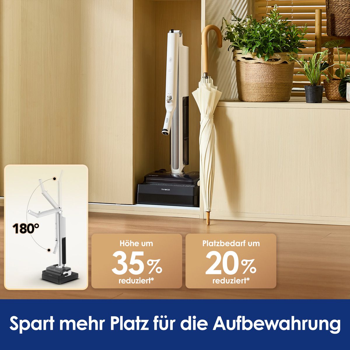 Tineco FLOOR ONE i7 Pliable Premium, Aspirateur laveur