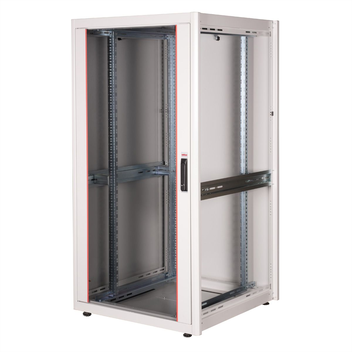 ROLINE 19-Zoll Netzwerkschrank Basic 32 HE, 800x800 BxT Glastür grau