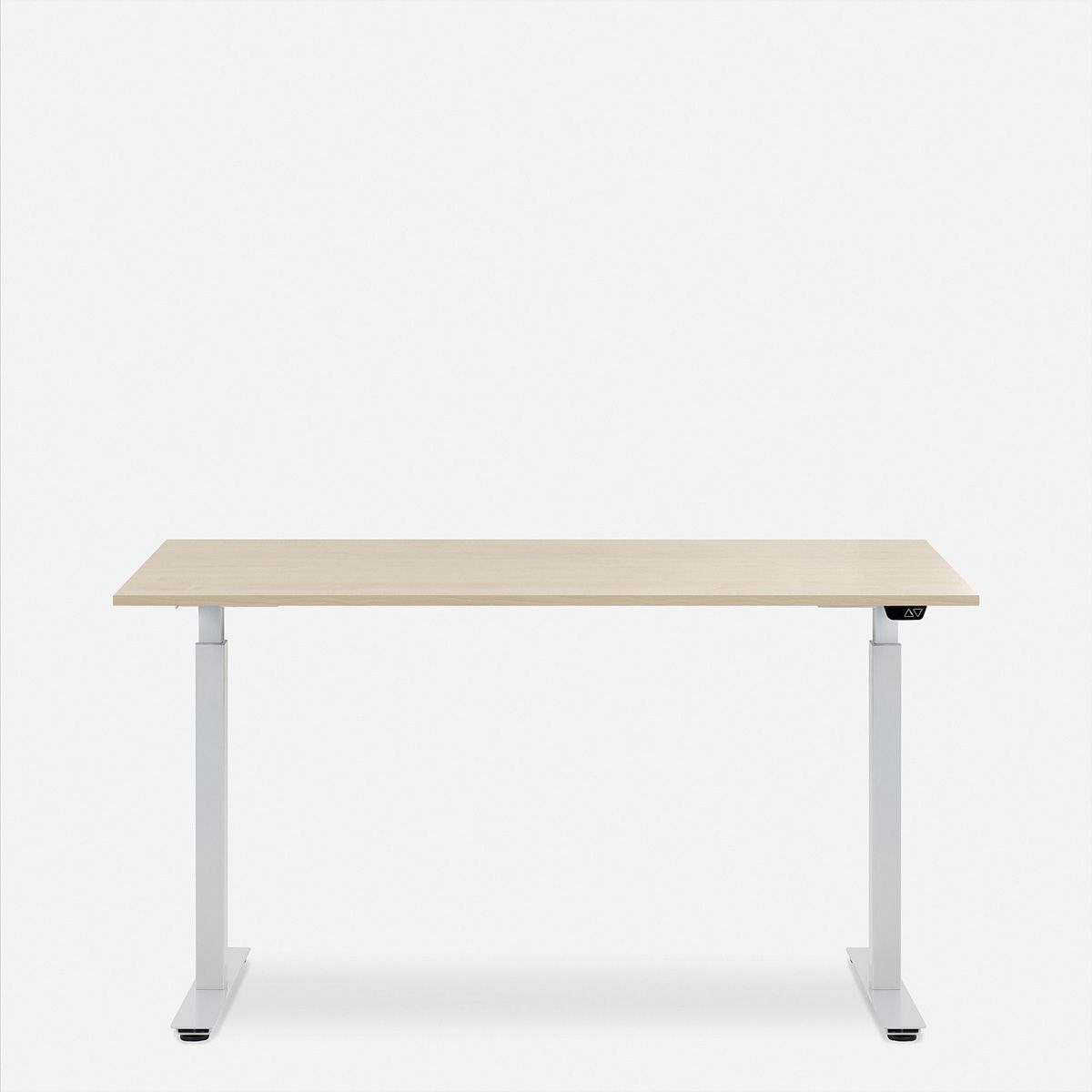 WRK21 Schreibtisch Smart 160 x 80 cm, Höhenverstellbar, Mandal Ahorn / Weiss