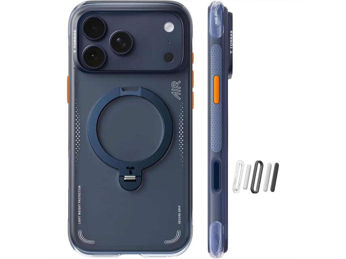 Torras Ostand Q3 Air Schutzhülle, iPhone 17 Pro Max, MagSafe, schwarz