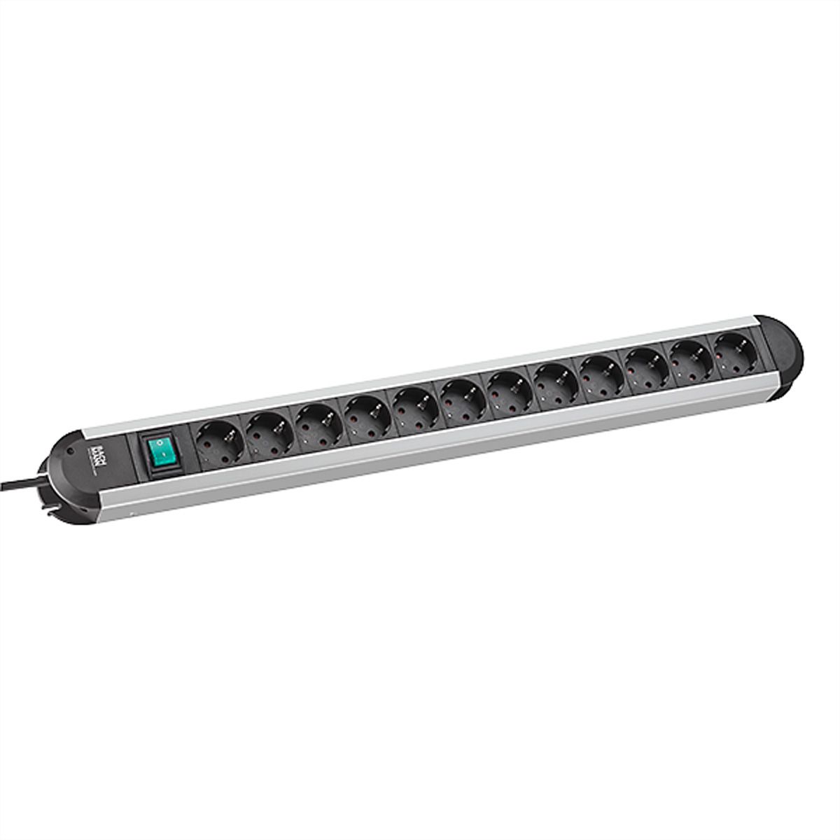BACHMANN Multiprise ALU 12x, 45°, avec interrupteur