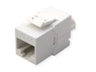 ROLINE Cat.6A (Class EA) Keystone, ungeschirmt, werkzeuglos, SLIM, extra kurz, weiß