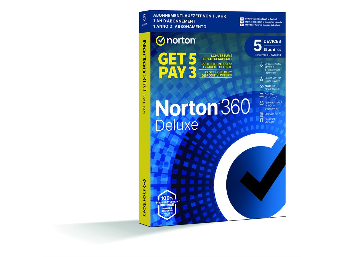 Norton 360 Premium 10 Device, 75GB, 12 Mois