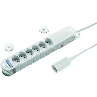 Steffen Steba Variabl C14 6x , sans interrupteur, blanc, 3m