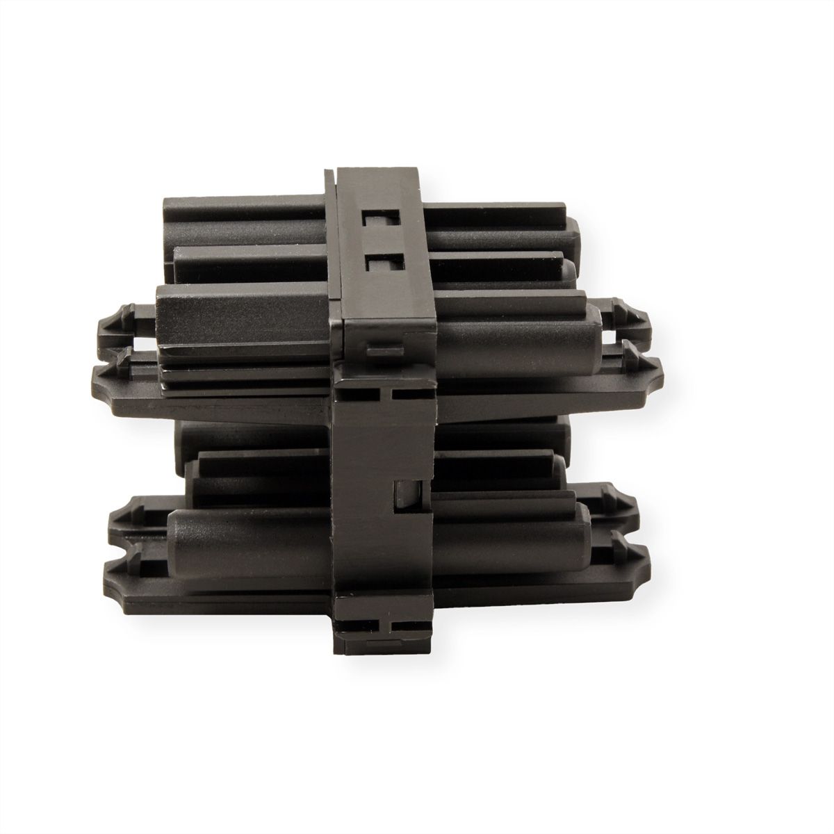 BACHMANN Bloc de distribution WIELAND GST18 1xIn/3xOut avec pattes de blocage, noir