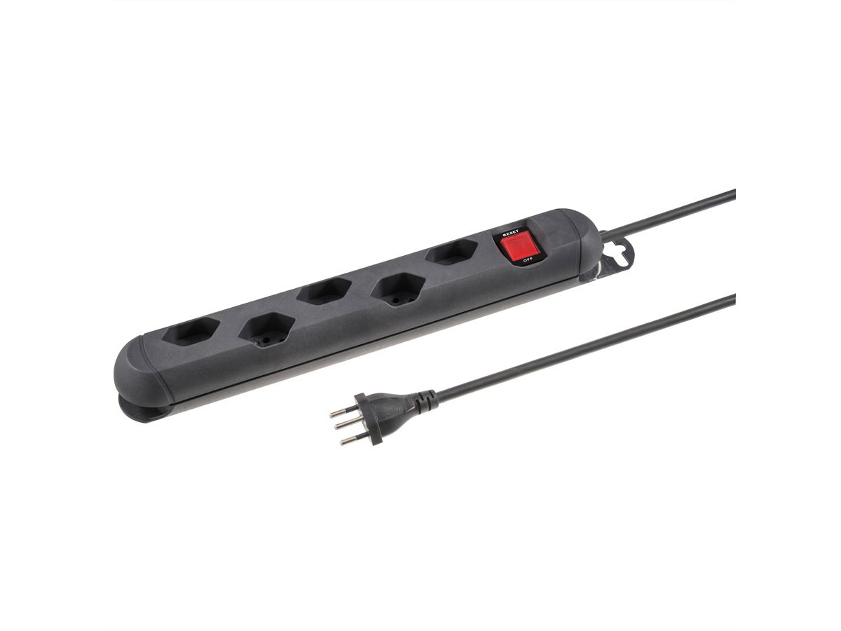 Steffen Steba Strong 5x avec interrupteur, noir