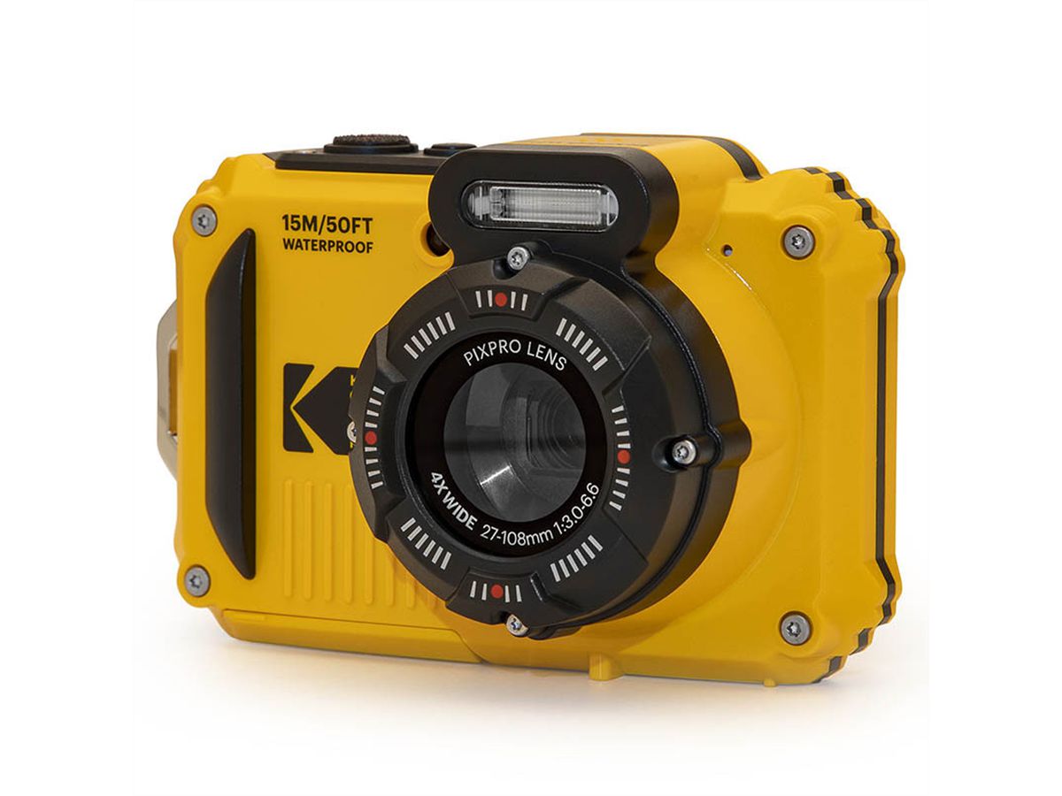 Kodak Unterwasserkamera WPZ2YL Bundle, inkl. 2nd Batterie + micro 16Go SD card