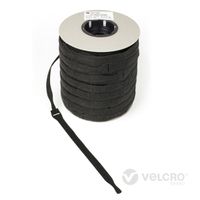 VELCRO® One Wrap® Strap 25mm x 300mm, 750 pièces, ignifugé, noir