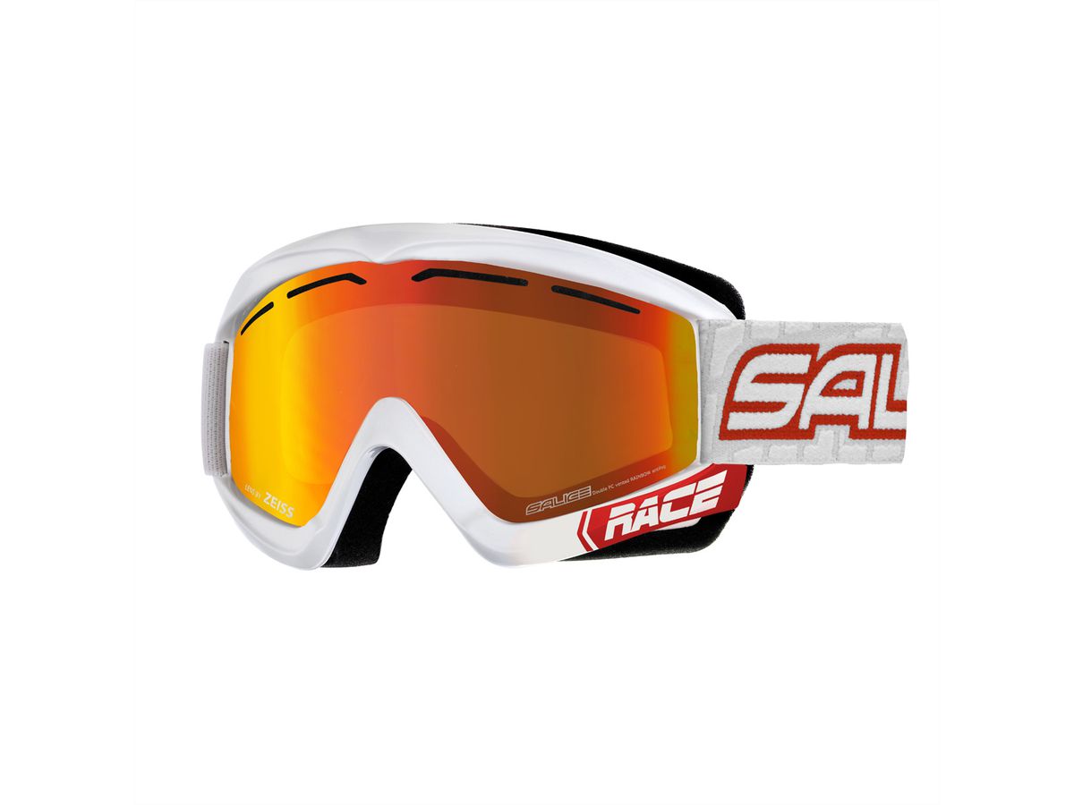 Salice Occhiali Lunettes de ski 969DARWFV, White-Red / Dav RW  Red