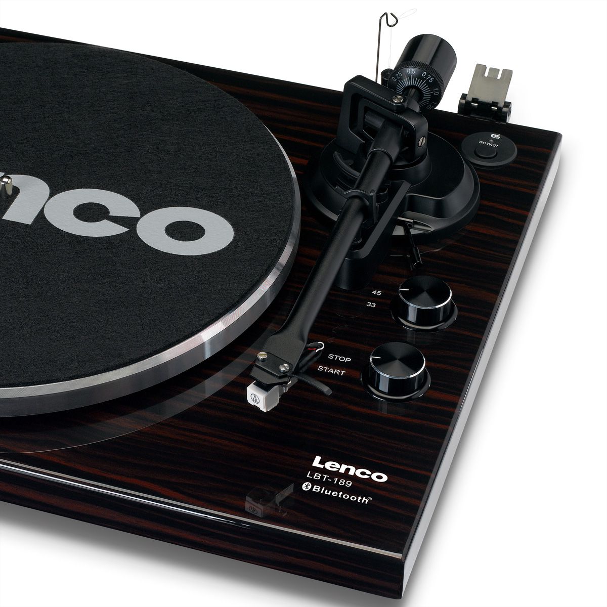 Lenco Platine vinyle LBT-189WA , noir / marron
