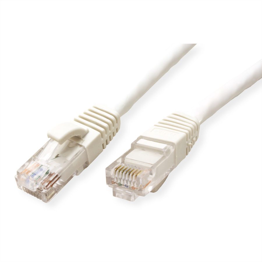 Cordon VALUE Cat.6 (Classe E) UTP LSOH, blanc, 1 m