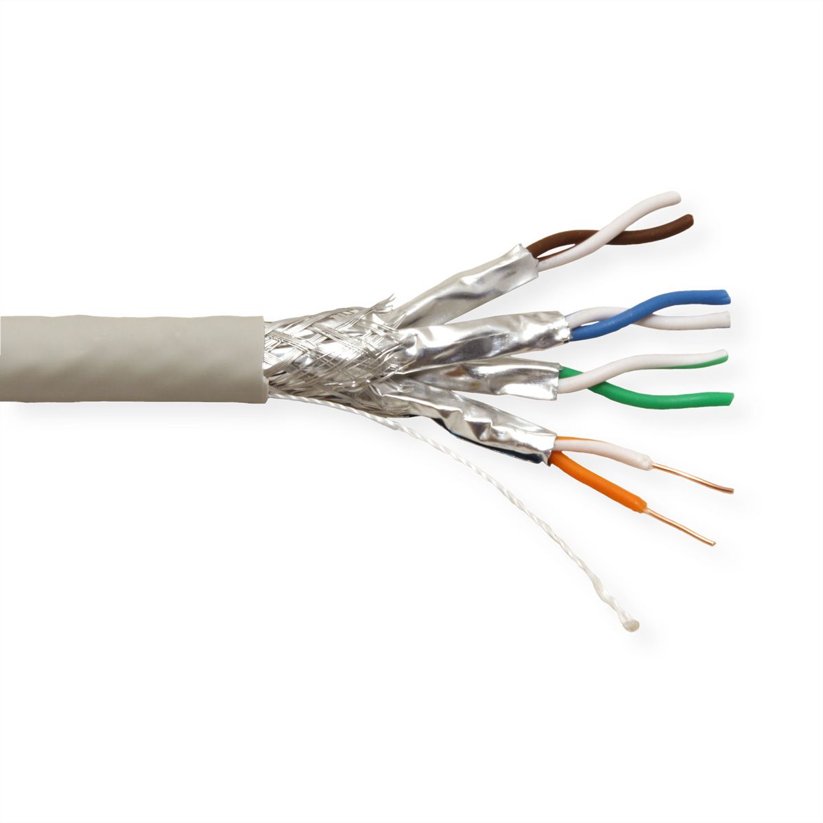 VALUE S/FTP Kabel, Cat.7 (Class F), Massivdraht, Dca, 100 m